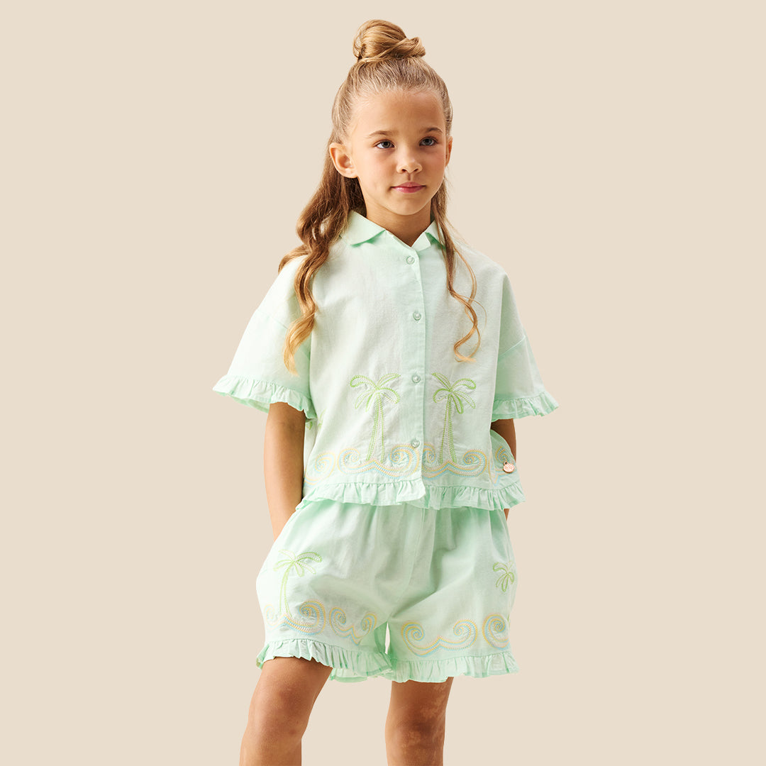 Palma Embroidered Shirt - Angel & Rocket