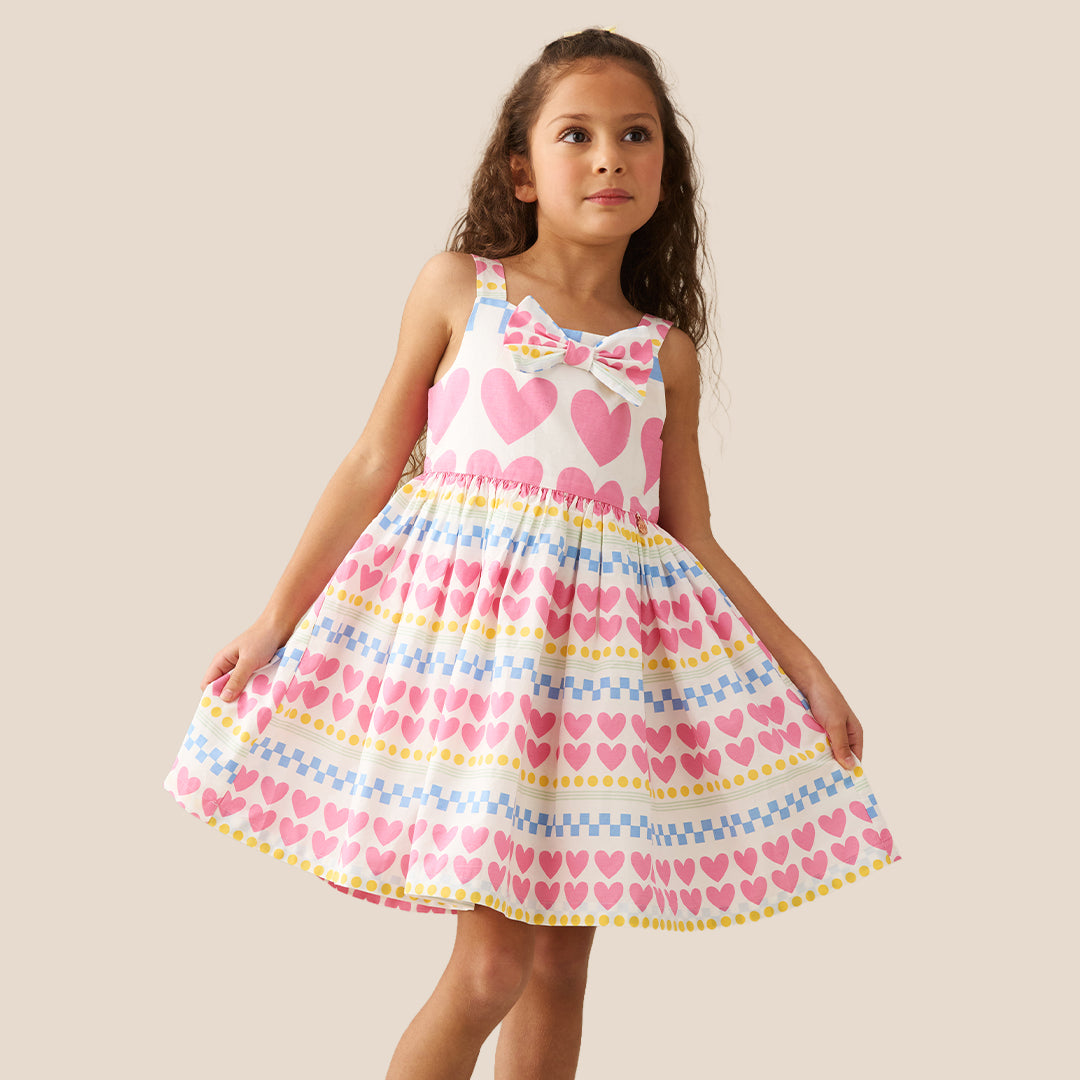 Maddie Heart Print Dress