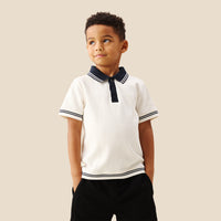 Oakley Rib Navy Contrast Polo