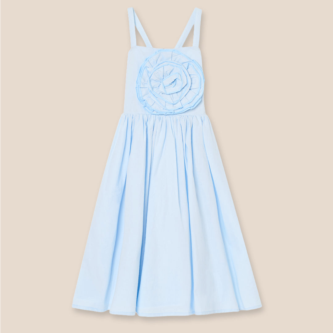 Allegra Corsage Scallop Swing Dress