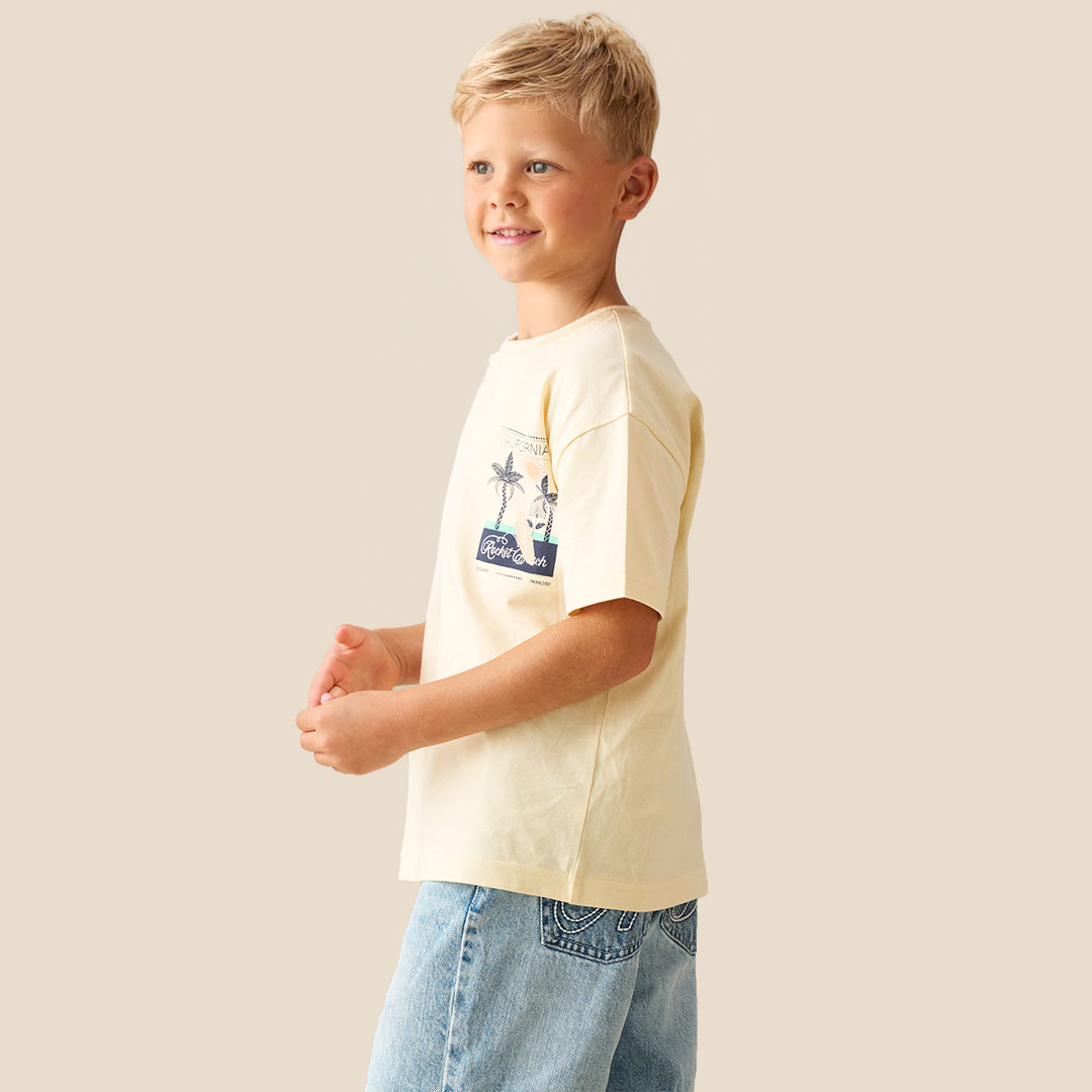Remi Palm Scene Back Graphic T Shirt