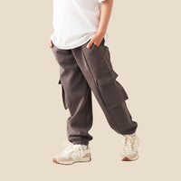 Frank Mix Panelled Cuffed Jogger Grey