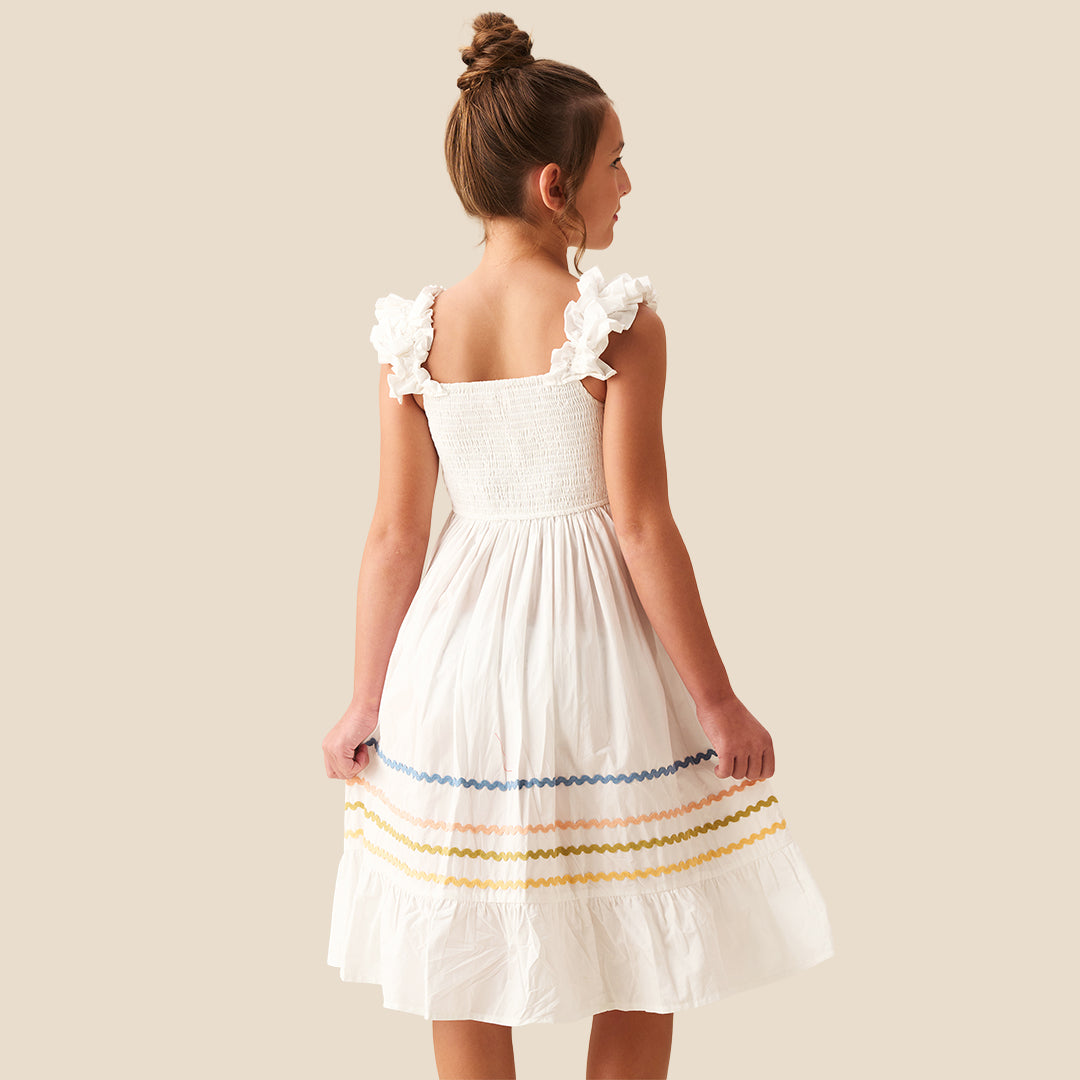Monique Ric Rac Detail Maxi Dress - Angel & Rocket