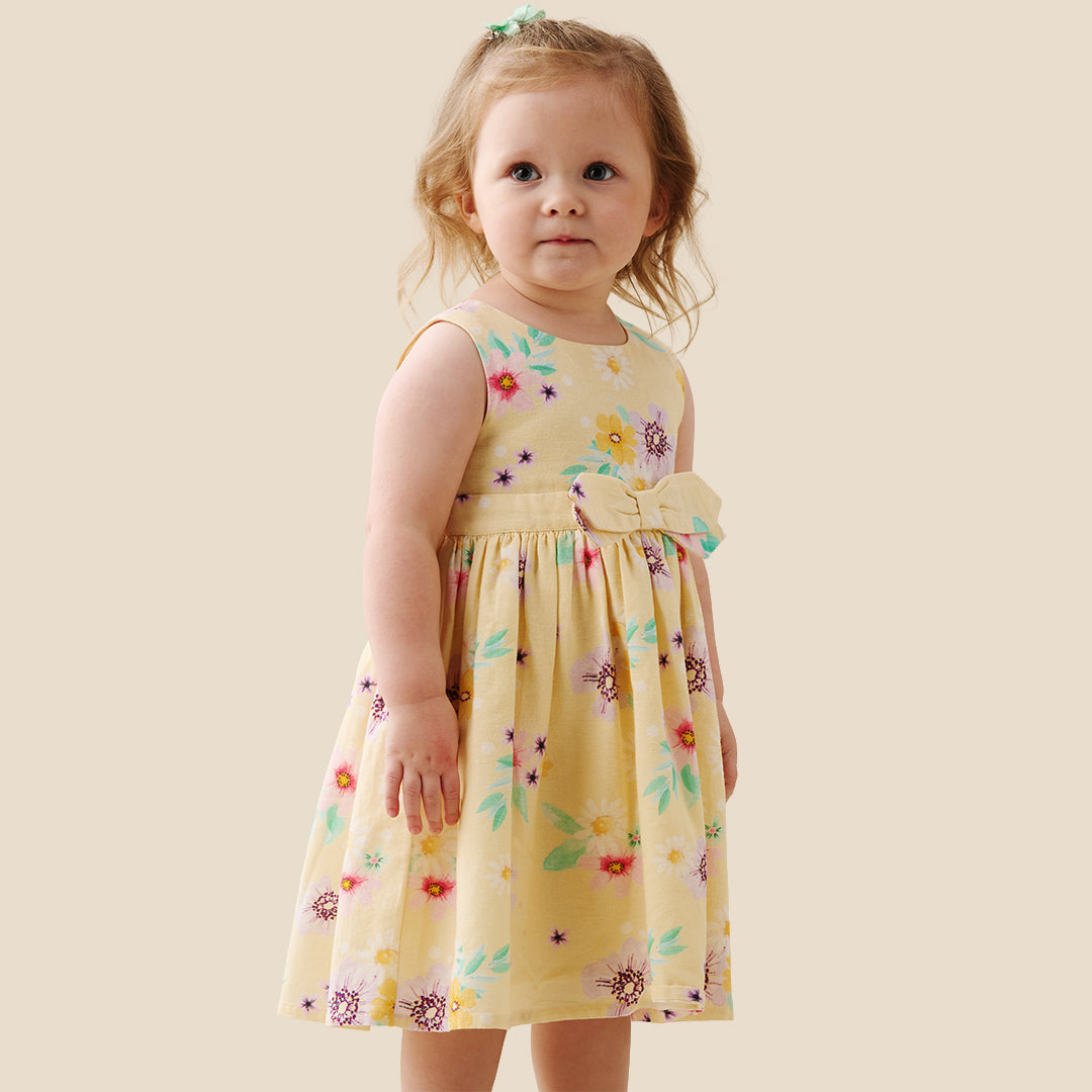 Edie Linen Floral Dress Multi