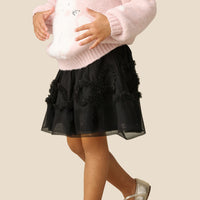 Maddison Layered Mesh Bow Skirt