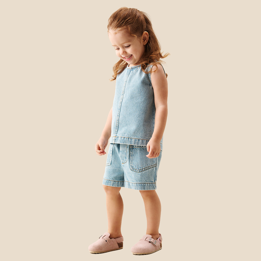 Sienna Denim Top & Short Set