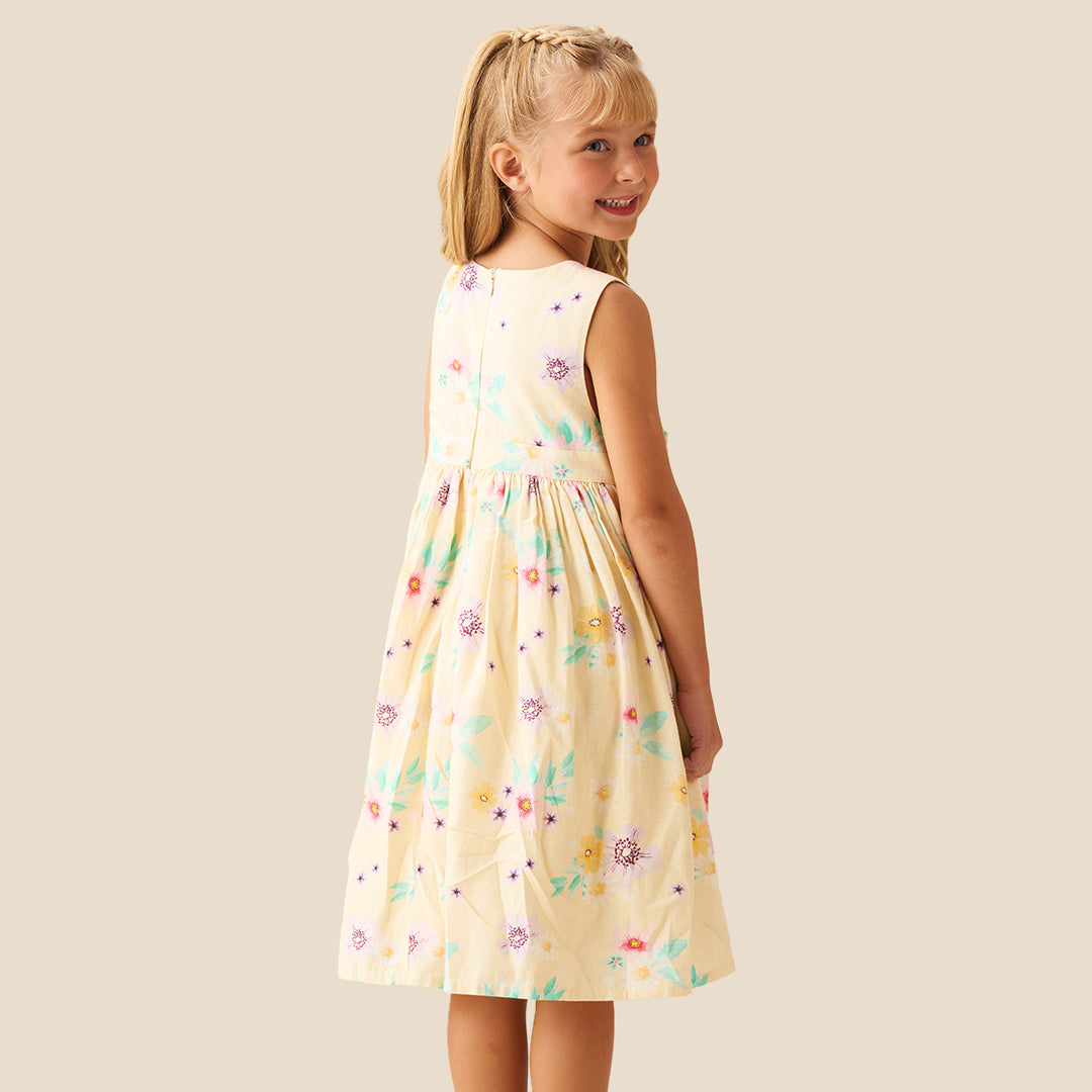 Edie Linen Floral Dress