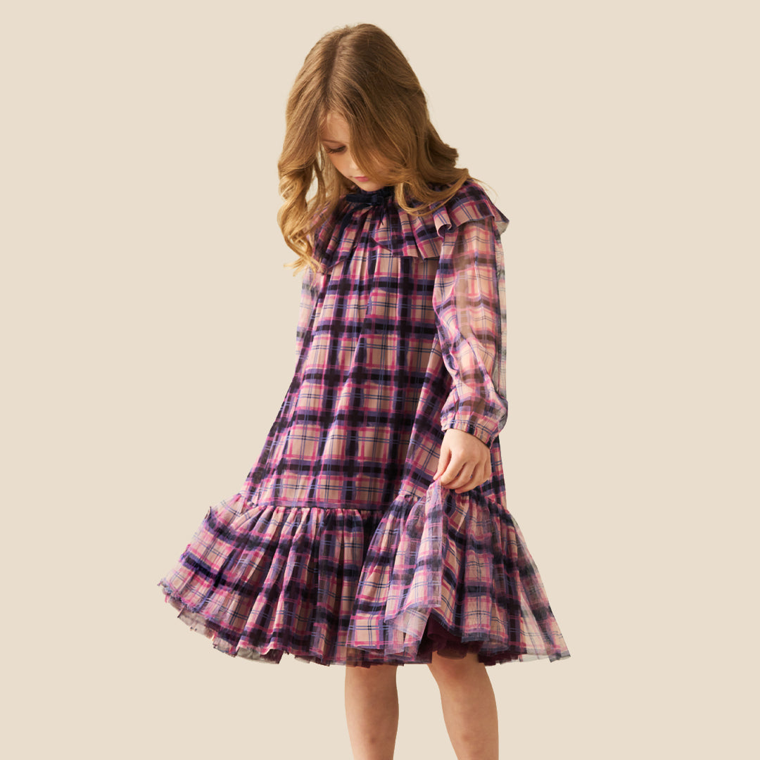 Girls Printed Pink Dresses - Angel & Rocket