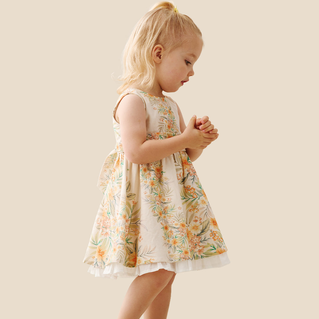 Primrose Printed Tie Waist Dress - Angel & Rocket