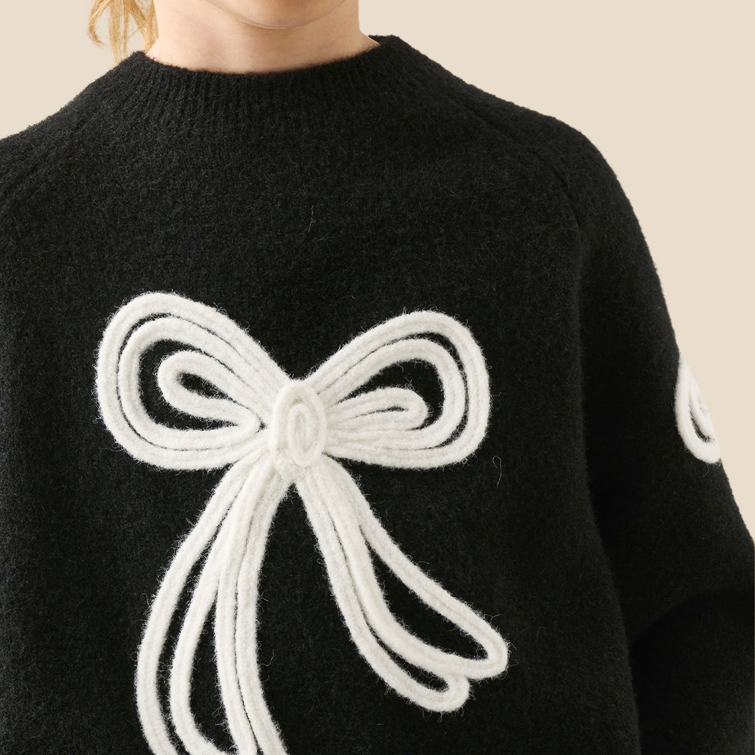 Angel & Rocket Girls Solid Black Sweaters