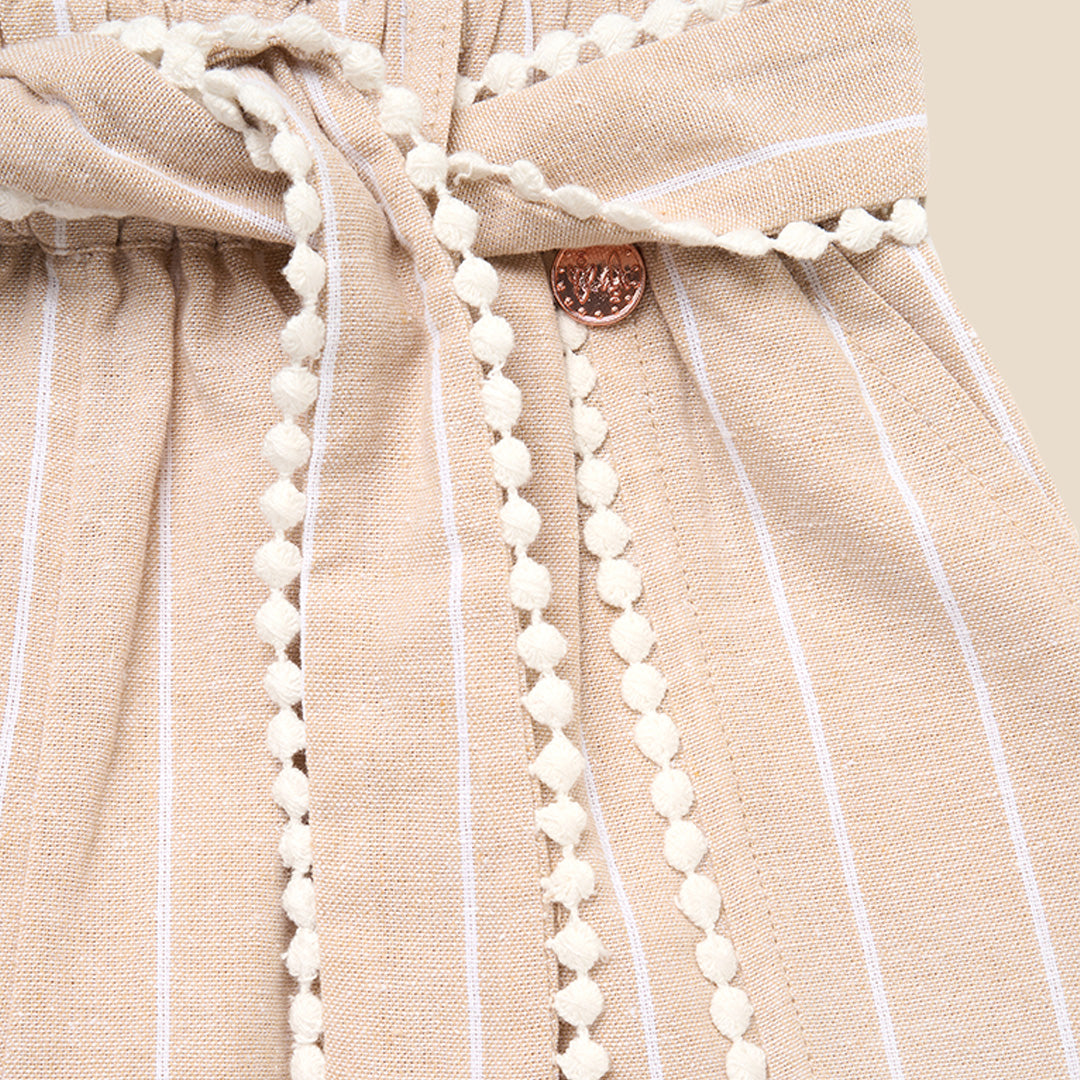 Jenna Stripe Linen Shorts - Angel & Rocket
