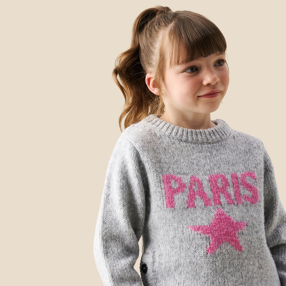 Angel & Rocket Girls Solid Navy Sweaters