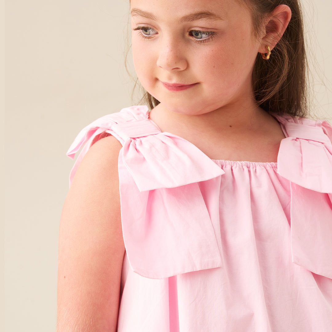 Ivy Bow Strap Swing Dress - Angel & Rocket