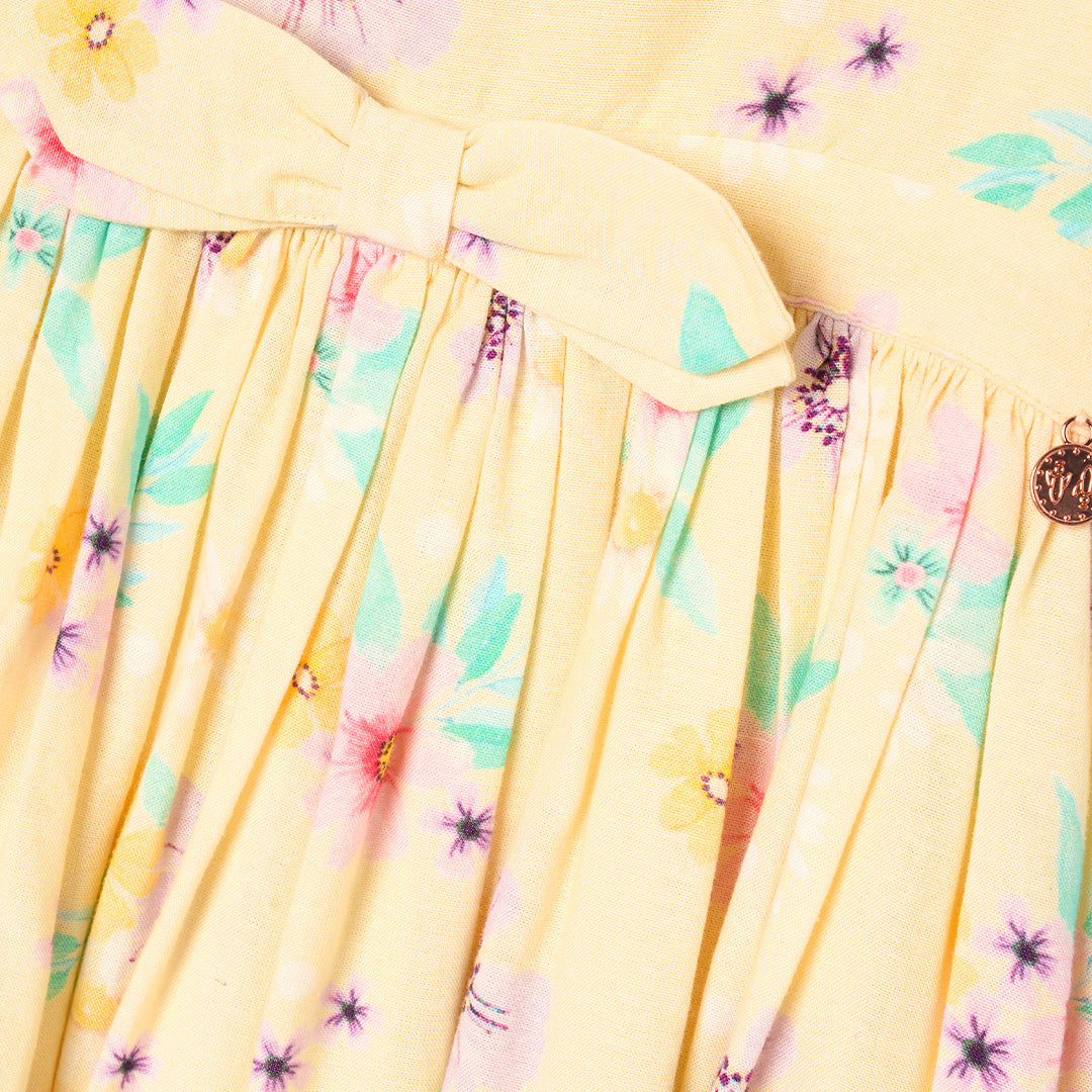 Edie Linen Floral Dress