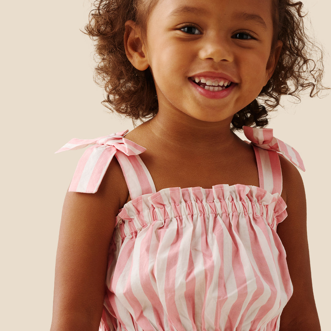 Polly Candy Stripe Frill Set - Angel & Rocket