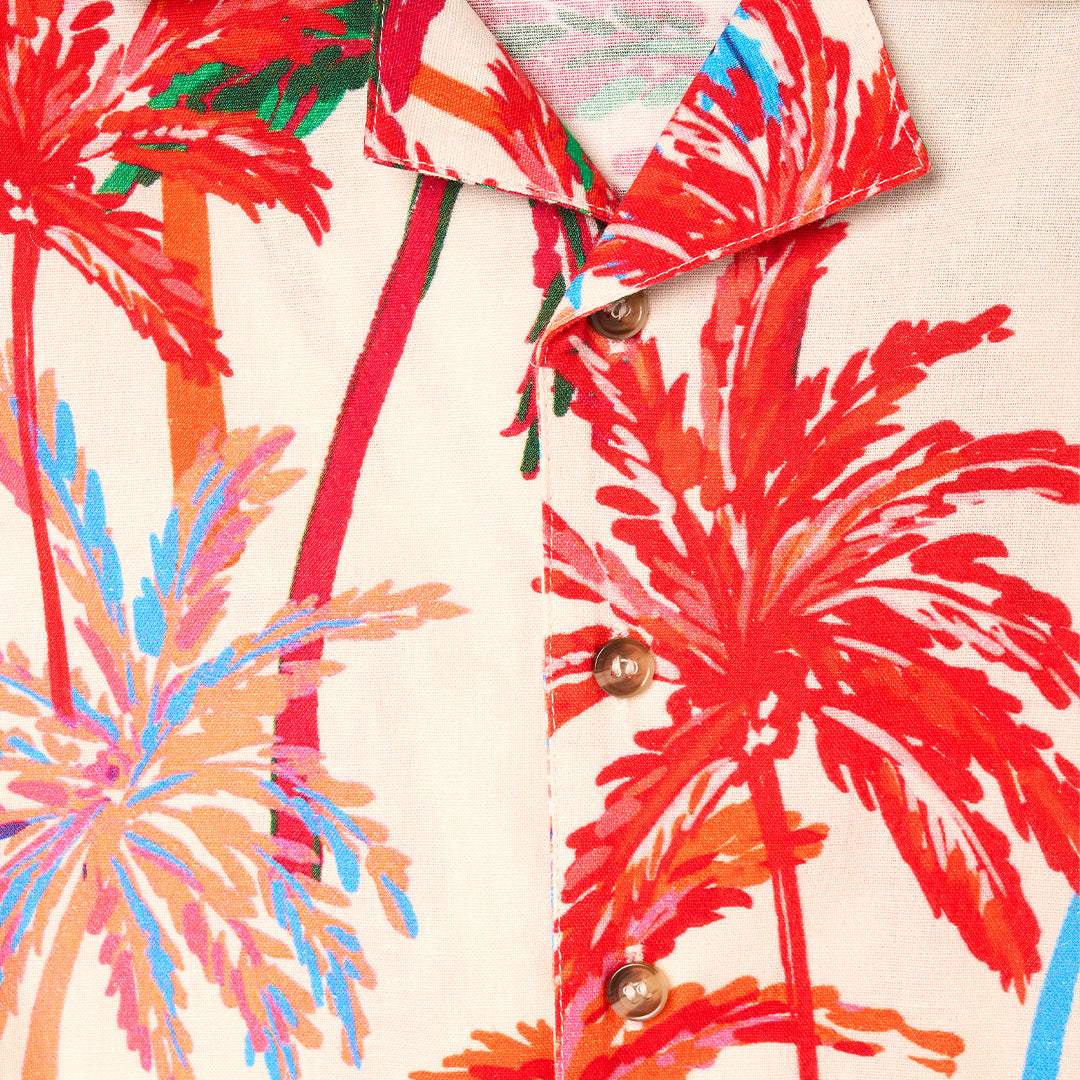Tyler Bright Palm Shirt - Angel & Rocket
