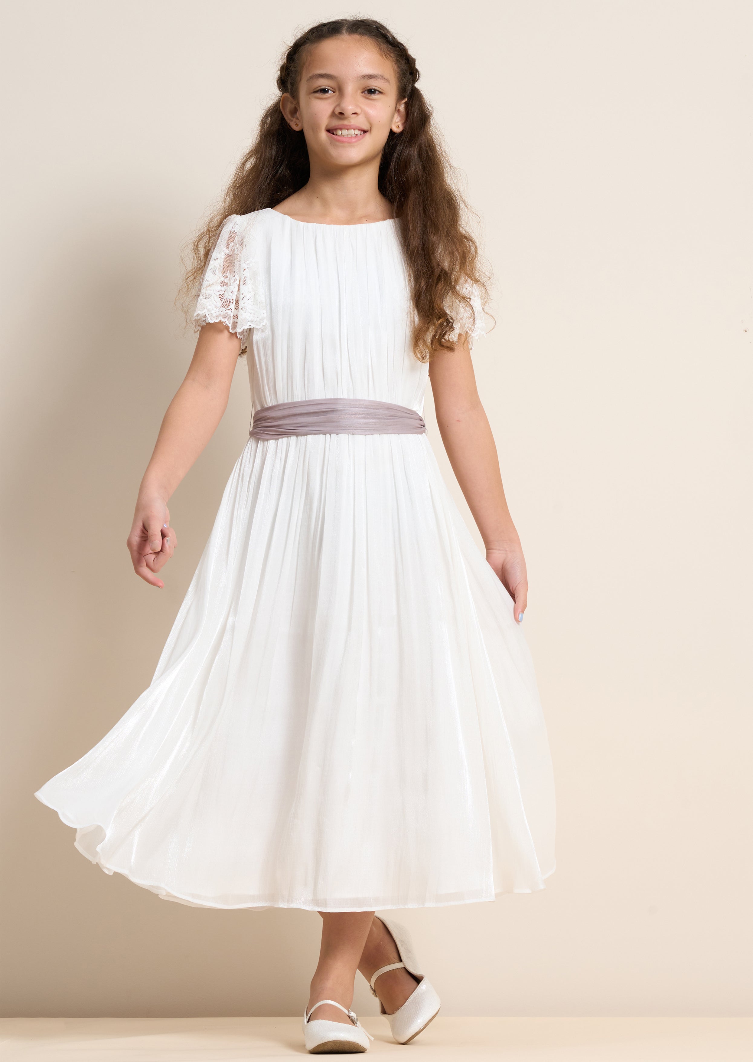 Girls white hot sale embroidered dress