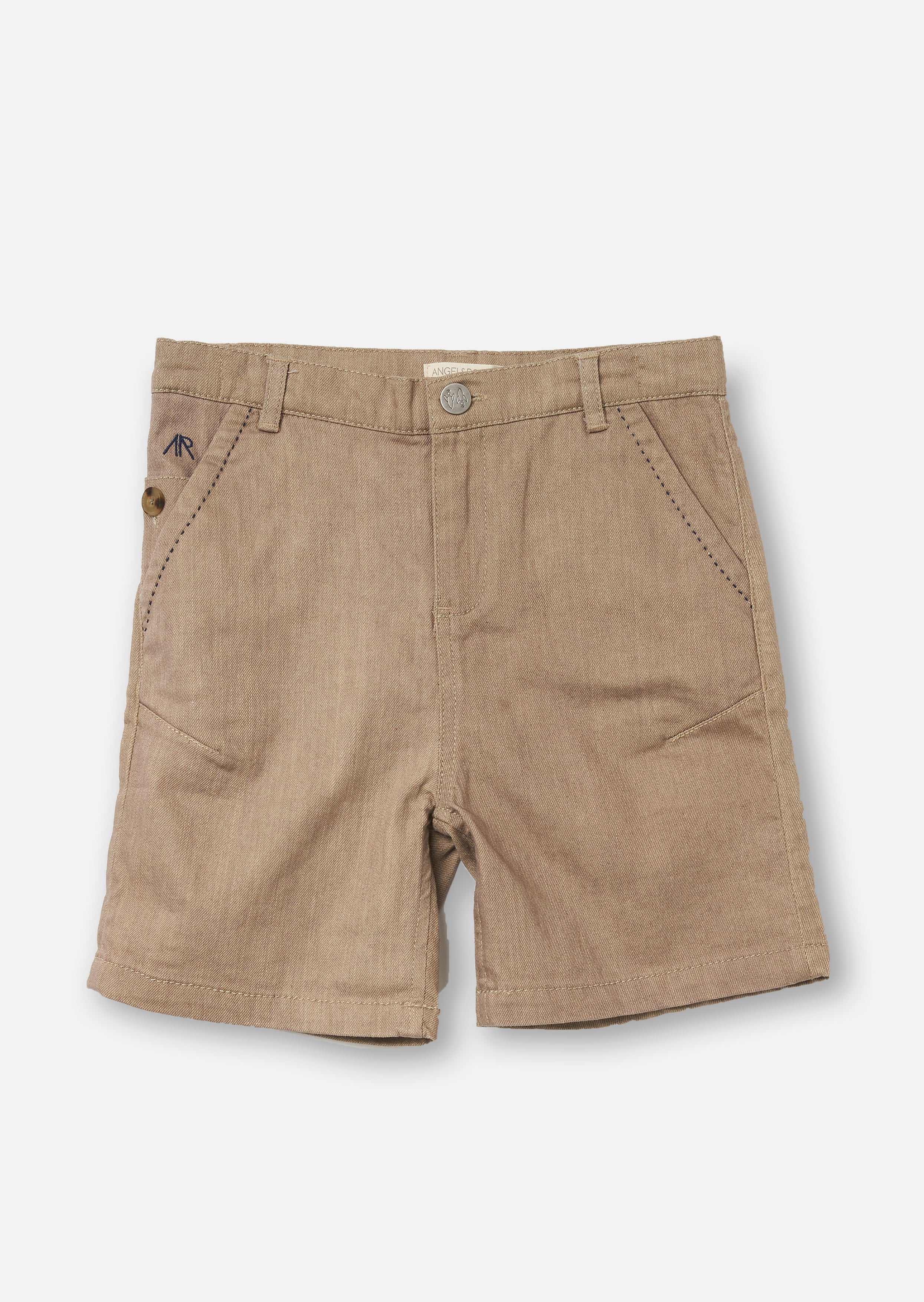 Boys Smart Cotton Brown Shorts