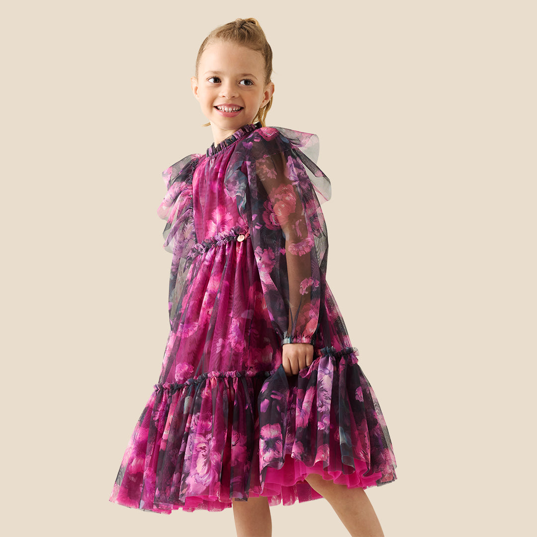 Girls Printed Multi Dresses - Angel & Rocket