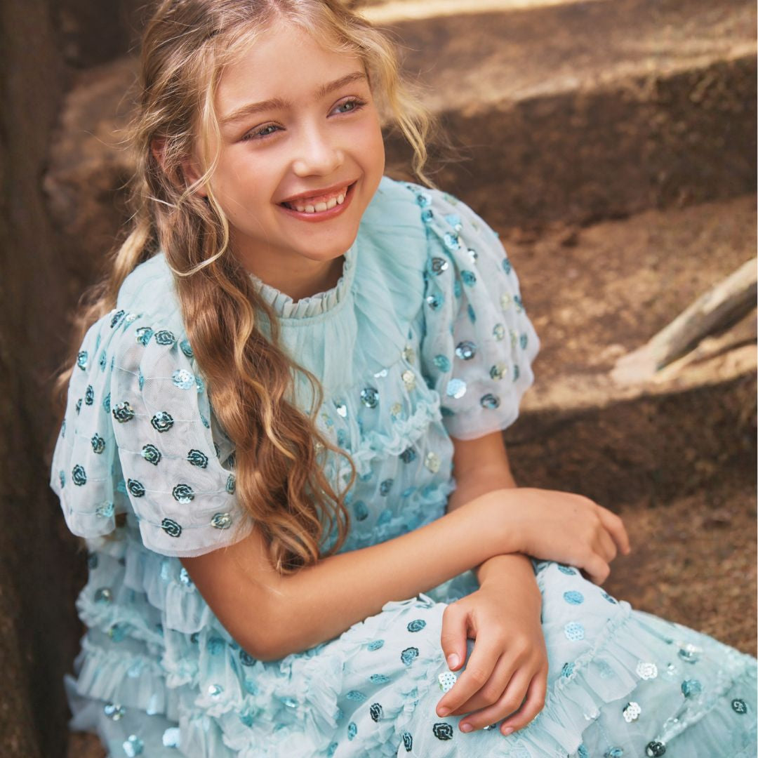 Bea Mesh Frill Dress