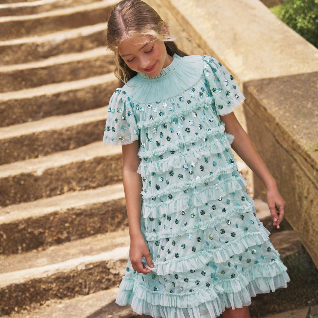 Bea Mesh Frill Dress