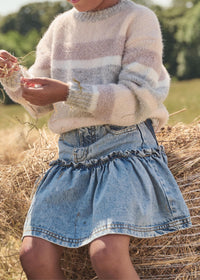 Noemie Heart Pocket Denim Skirt