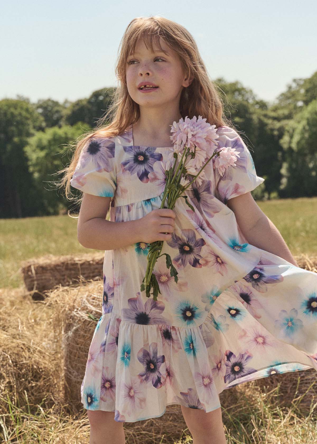 Jodie Asymmetric Print Dress