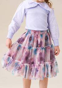 Alessia Printed Mesh Skirt
