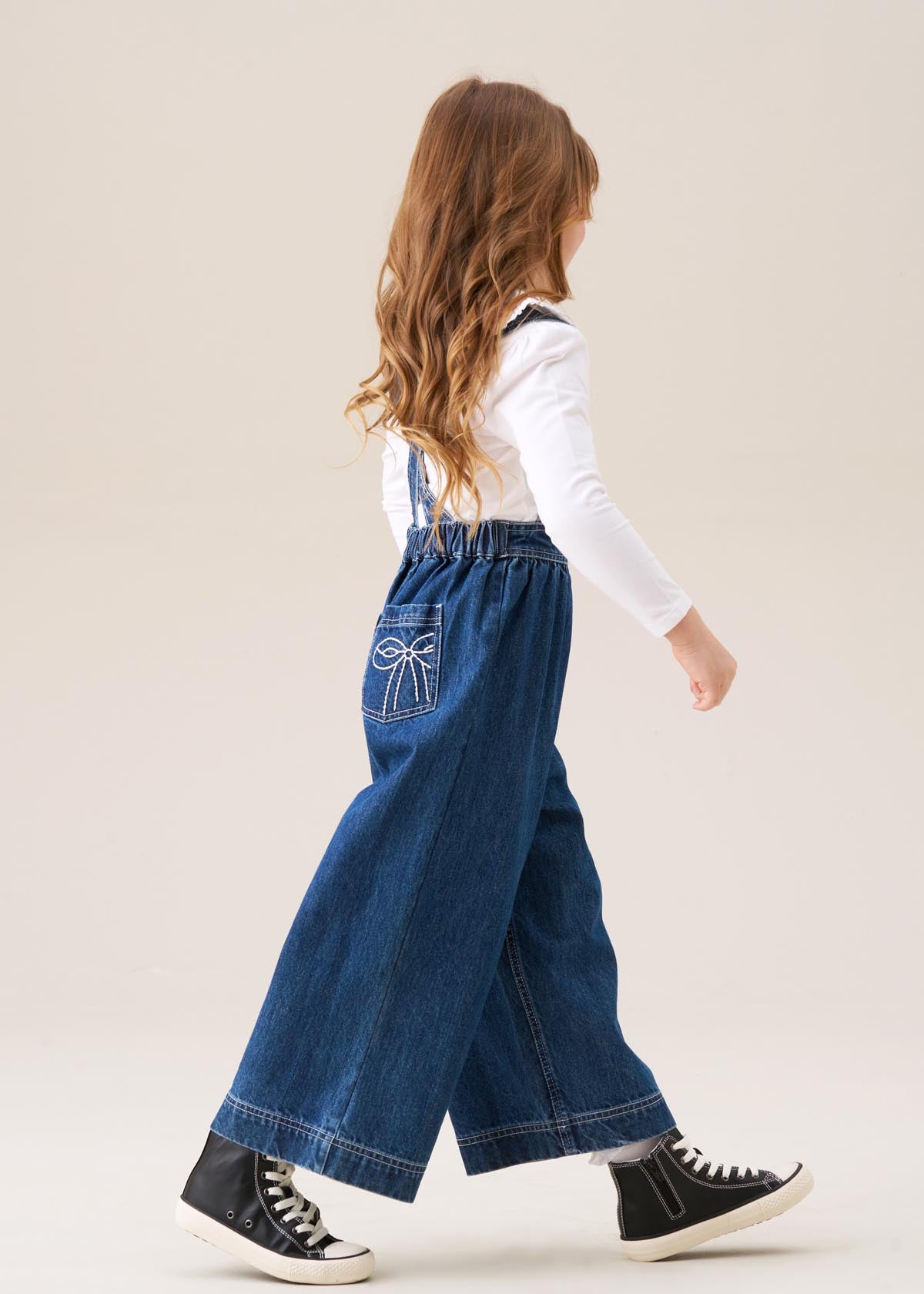 girls denim dungaree dress