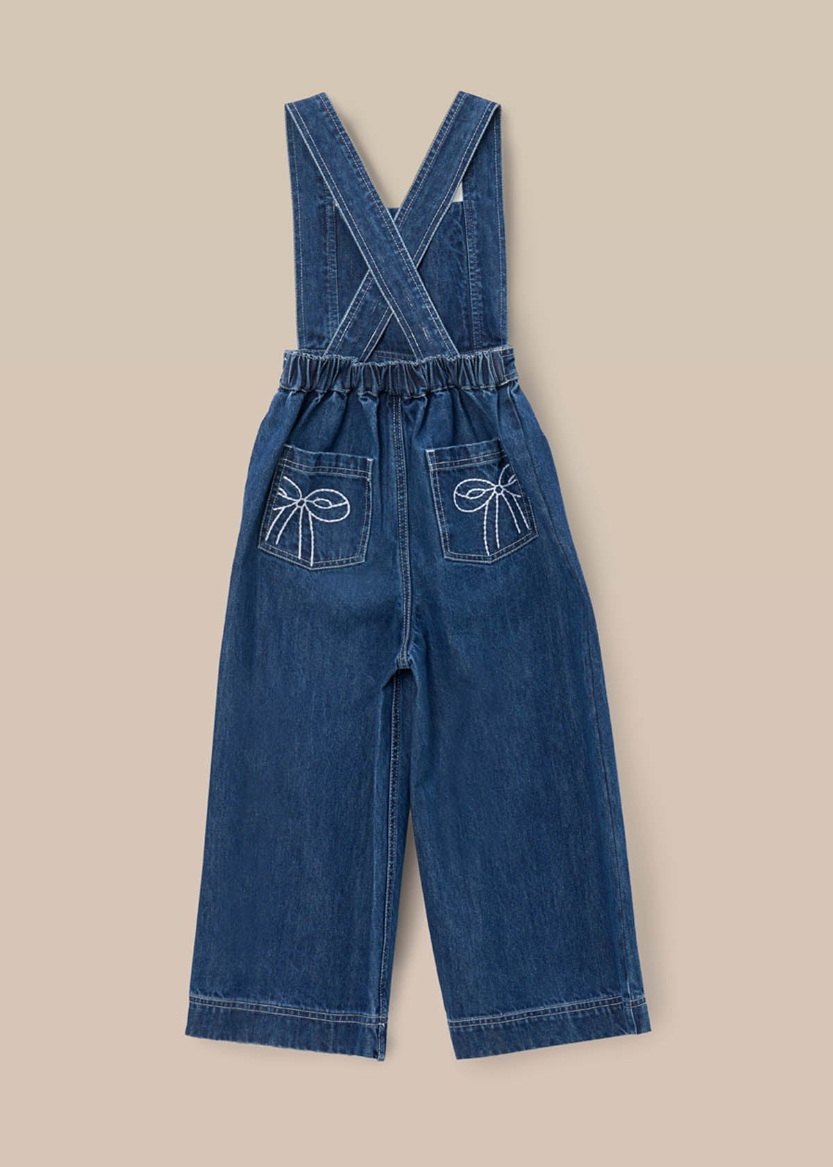 girls denim dungaree skirt
