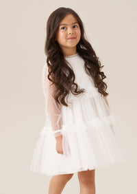 Beau Embroidered Boho Dress Cream