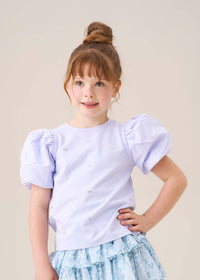 Anya Diamonte Puff Sleeve Tee