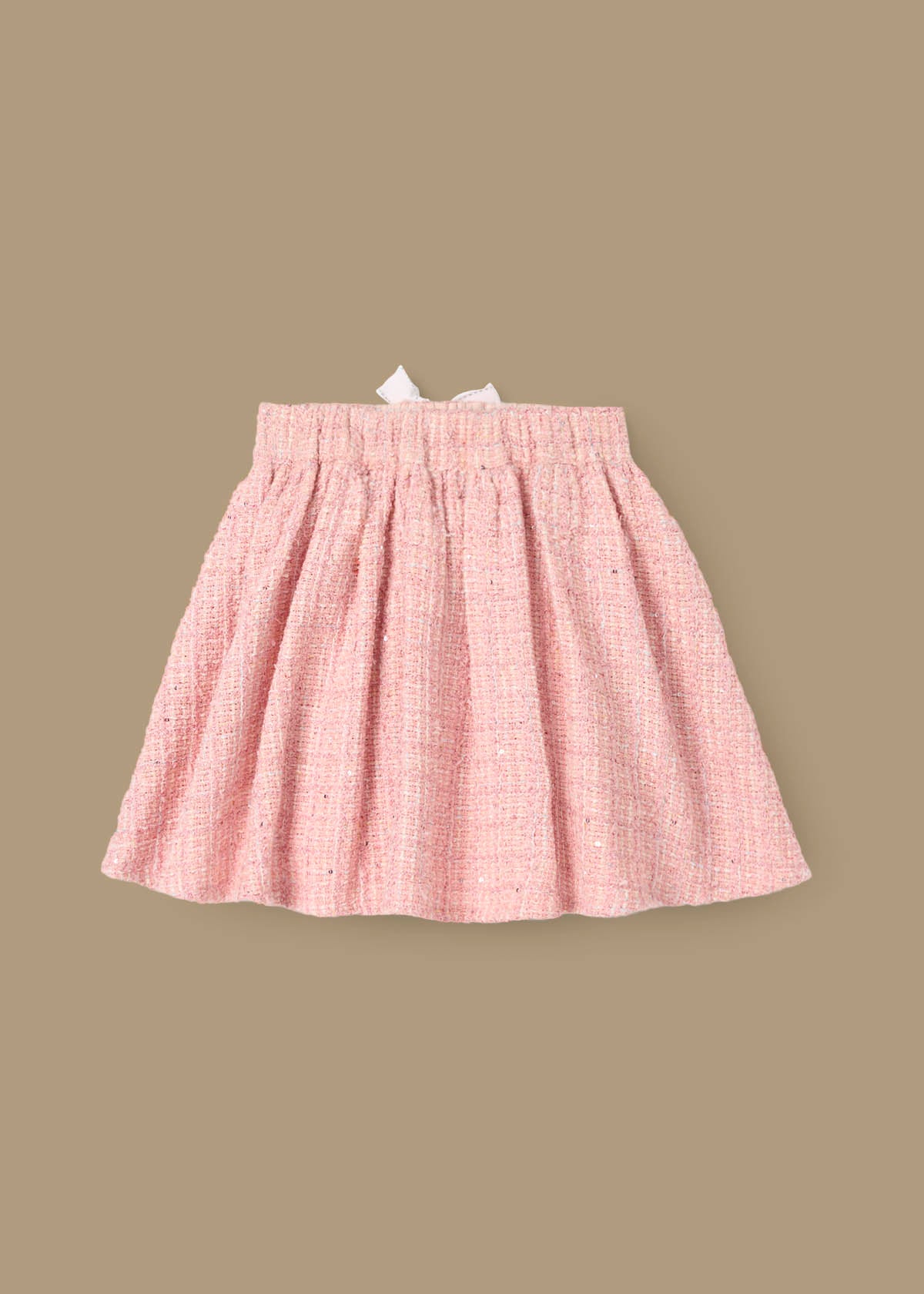 Girls Solid Pink Skirt