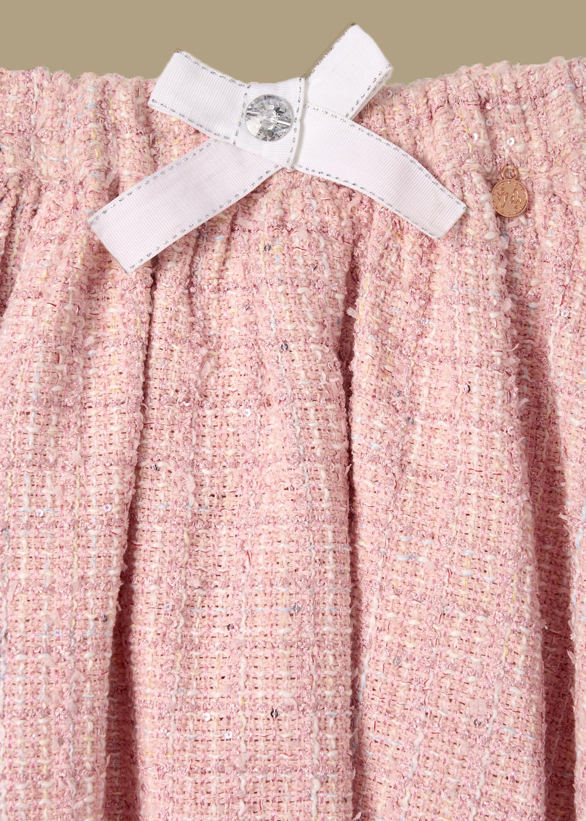 Girls Solid Pink Skirt