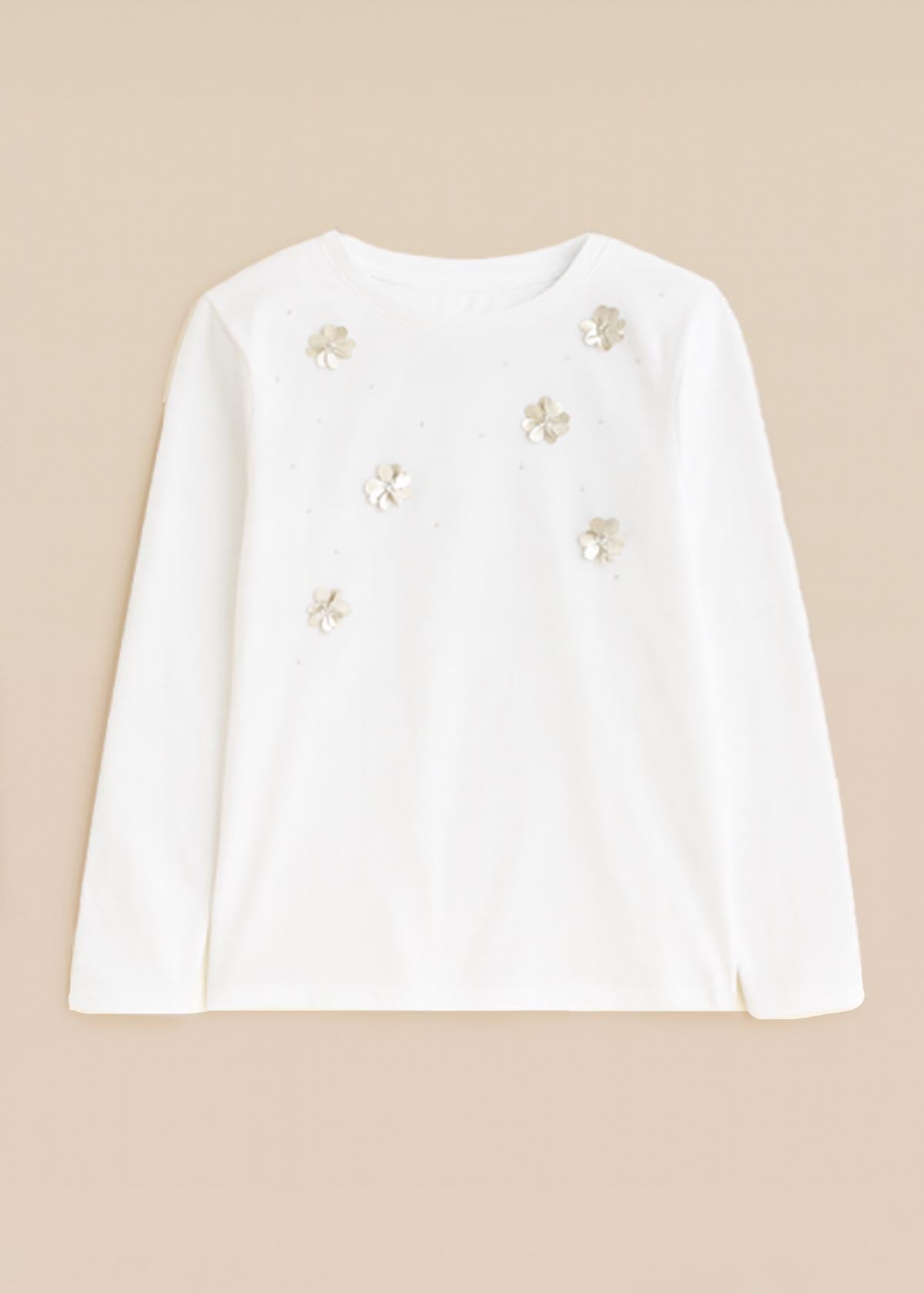 Georgie Sequin Embellished Long Sleeve Tee