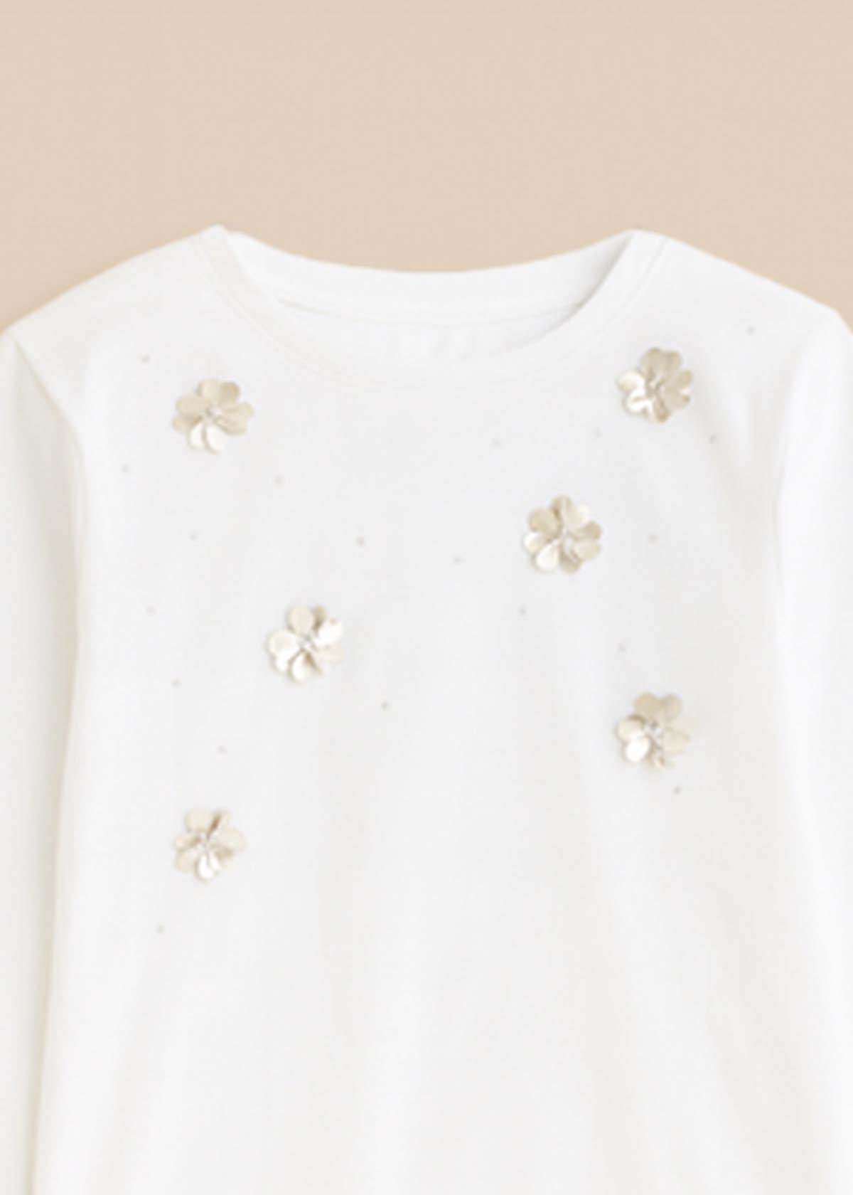 Georgie Sequin Embellished Long Sleeve Tee