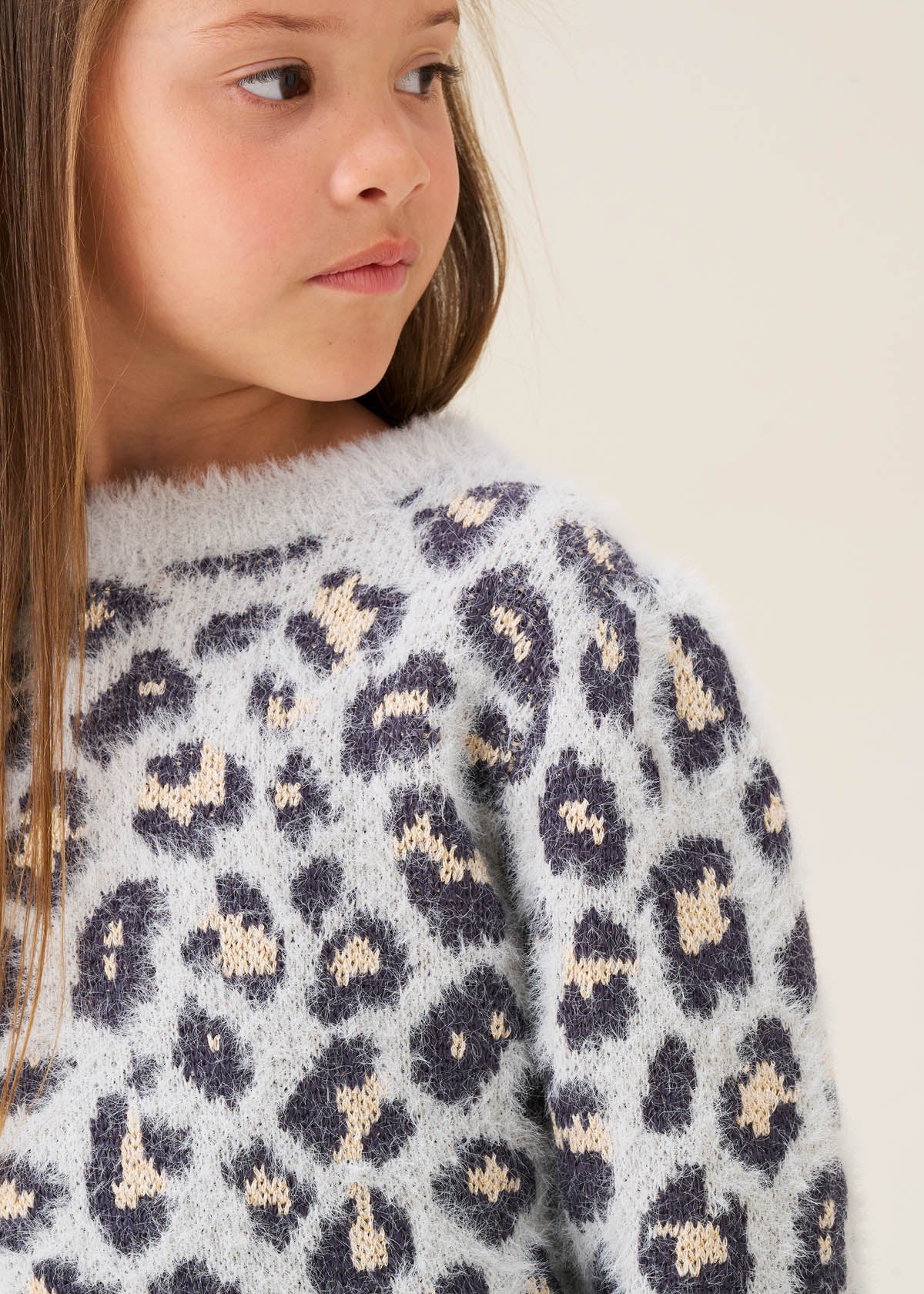 Ginny Leopard Eyelash Jumper