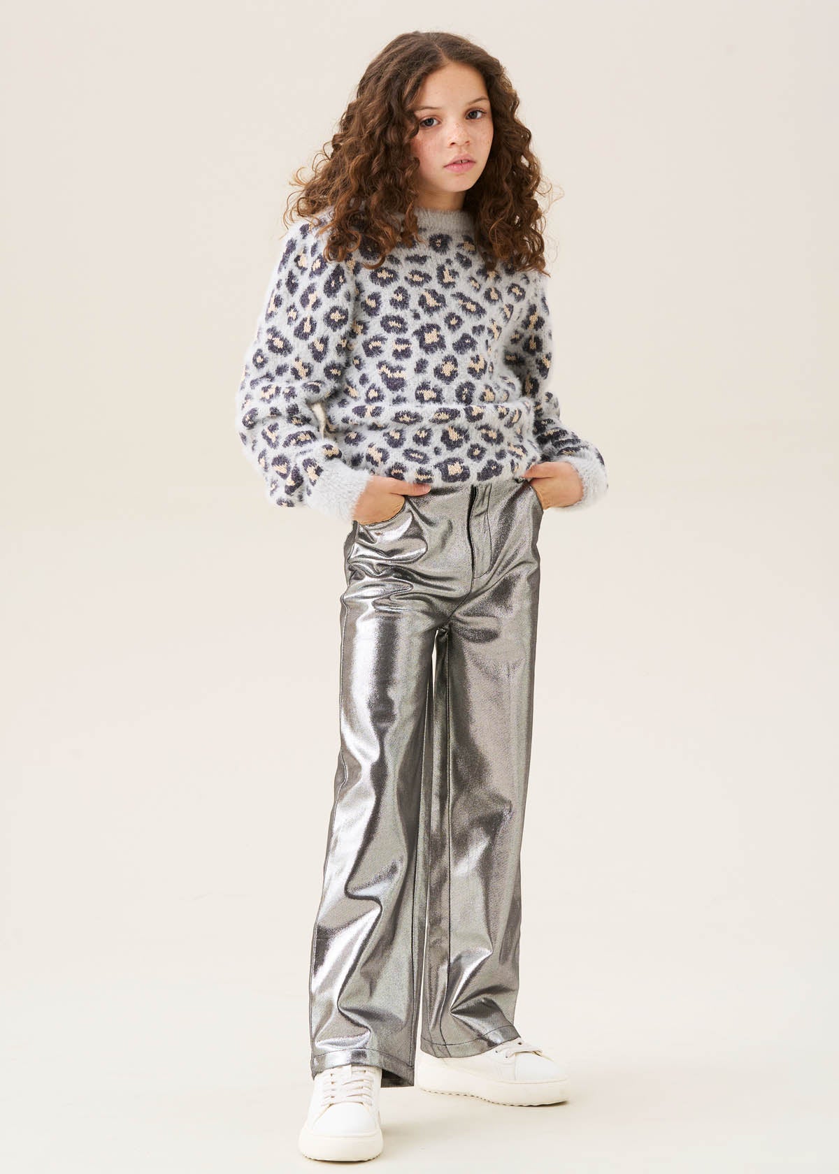 Jaya Wide Leg Metallic Jean