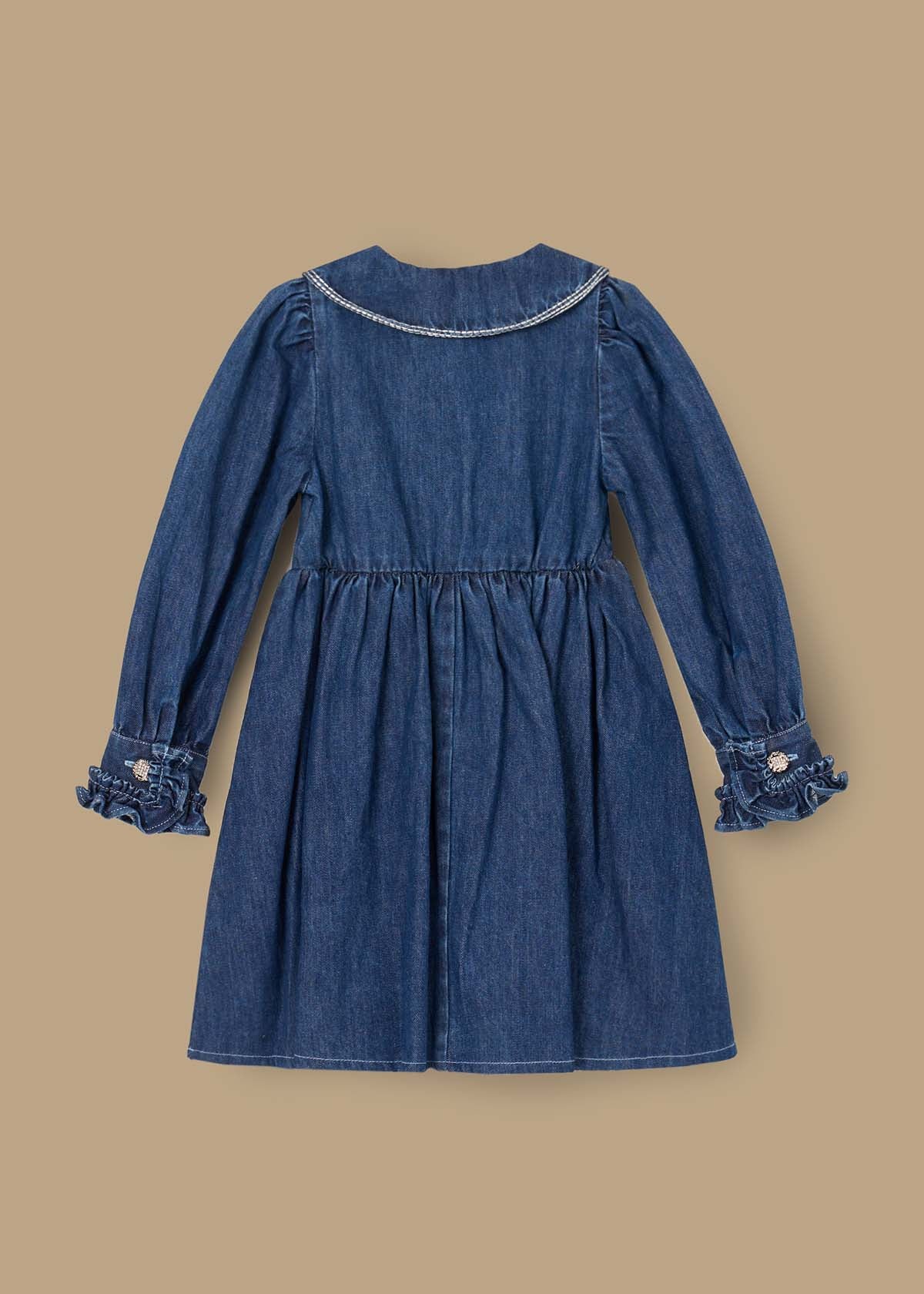 Paige Diamonte Embellished Denim Dress
