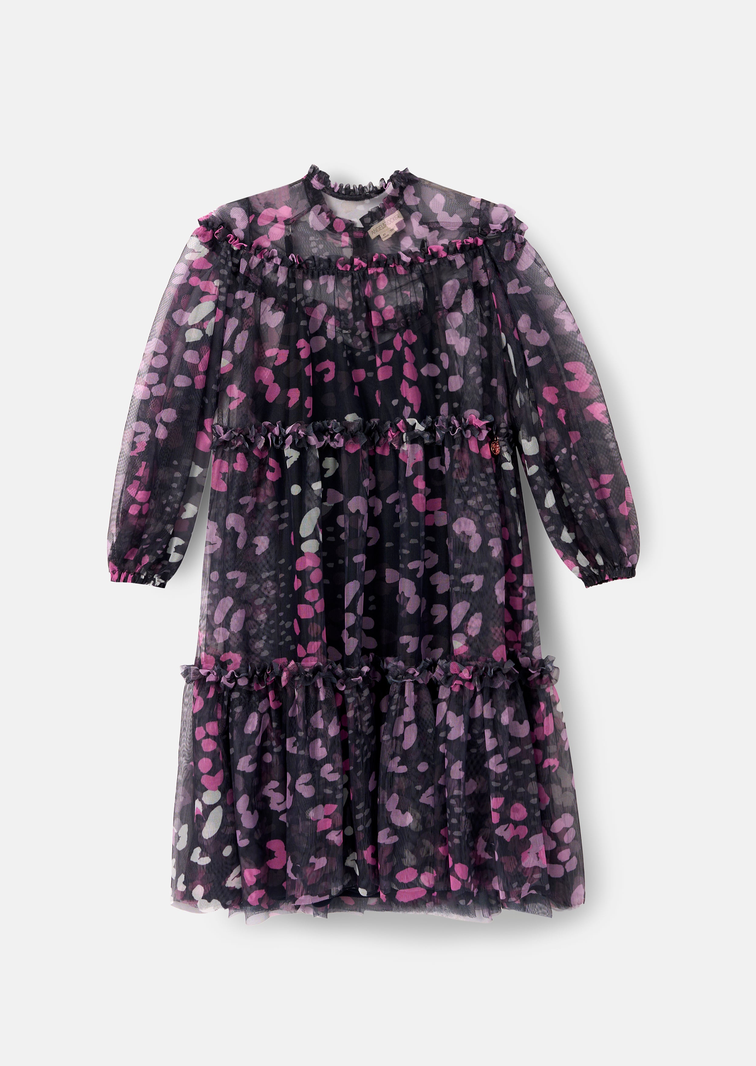 Cara Printed Mesh Dress