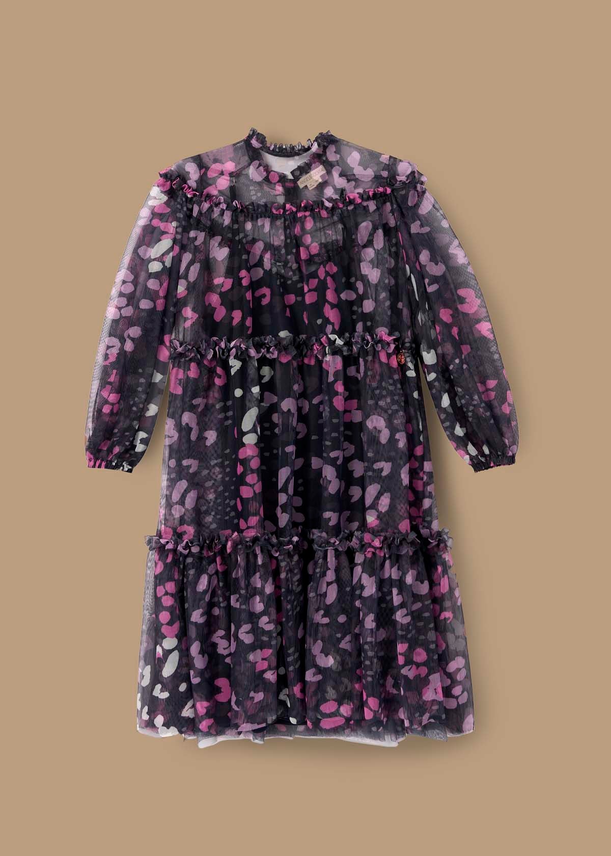 Cara Printed Mesh Dress