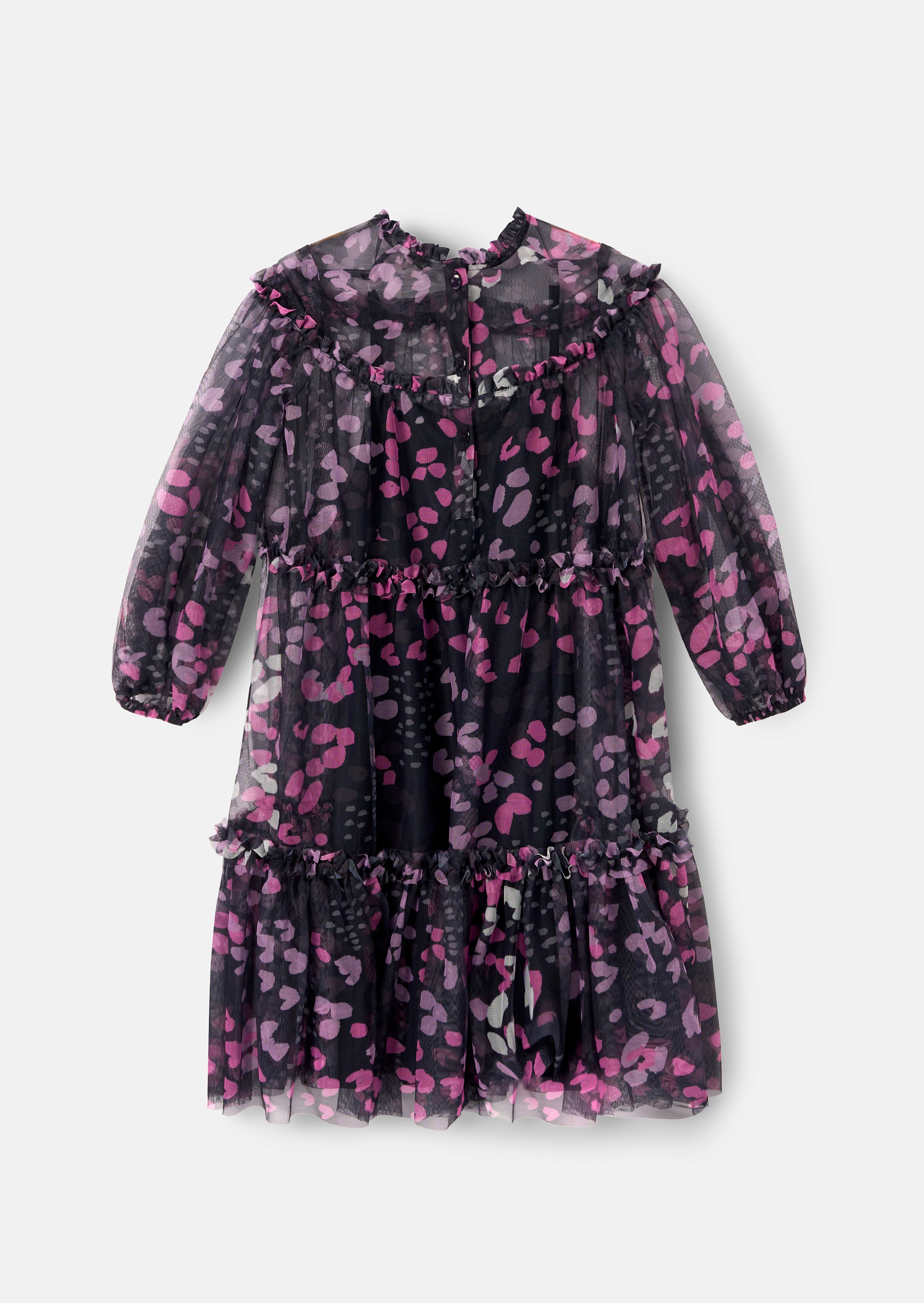Cara Printed Mesh Dress