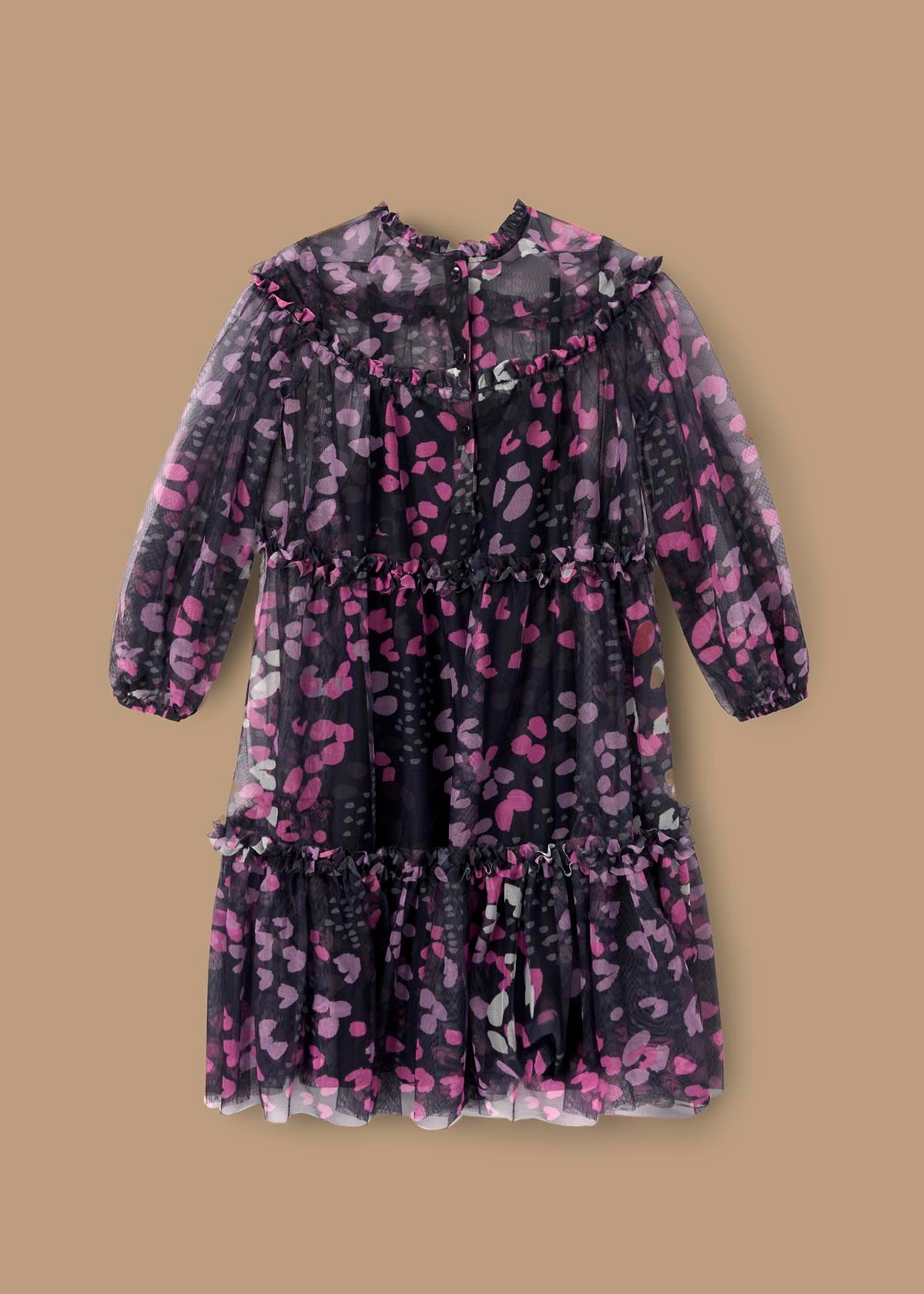Cara Printed Mesh Dress