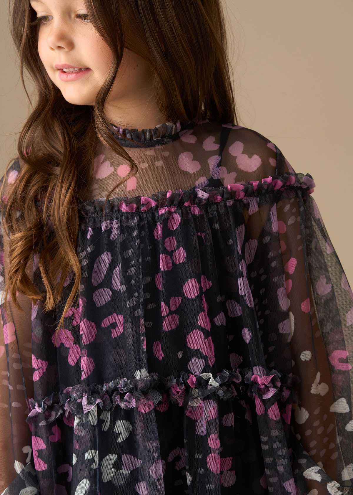 Cara Printed Mesh Dress