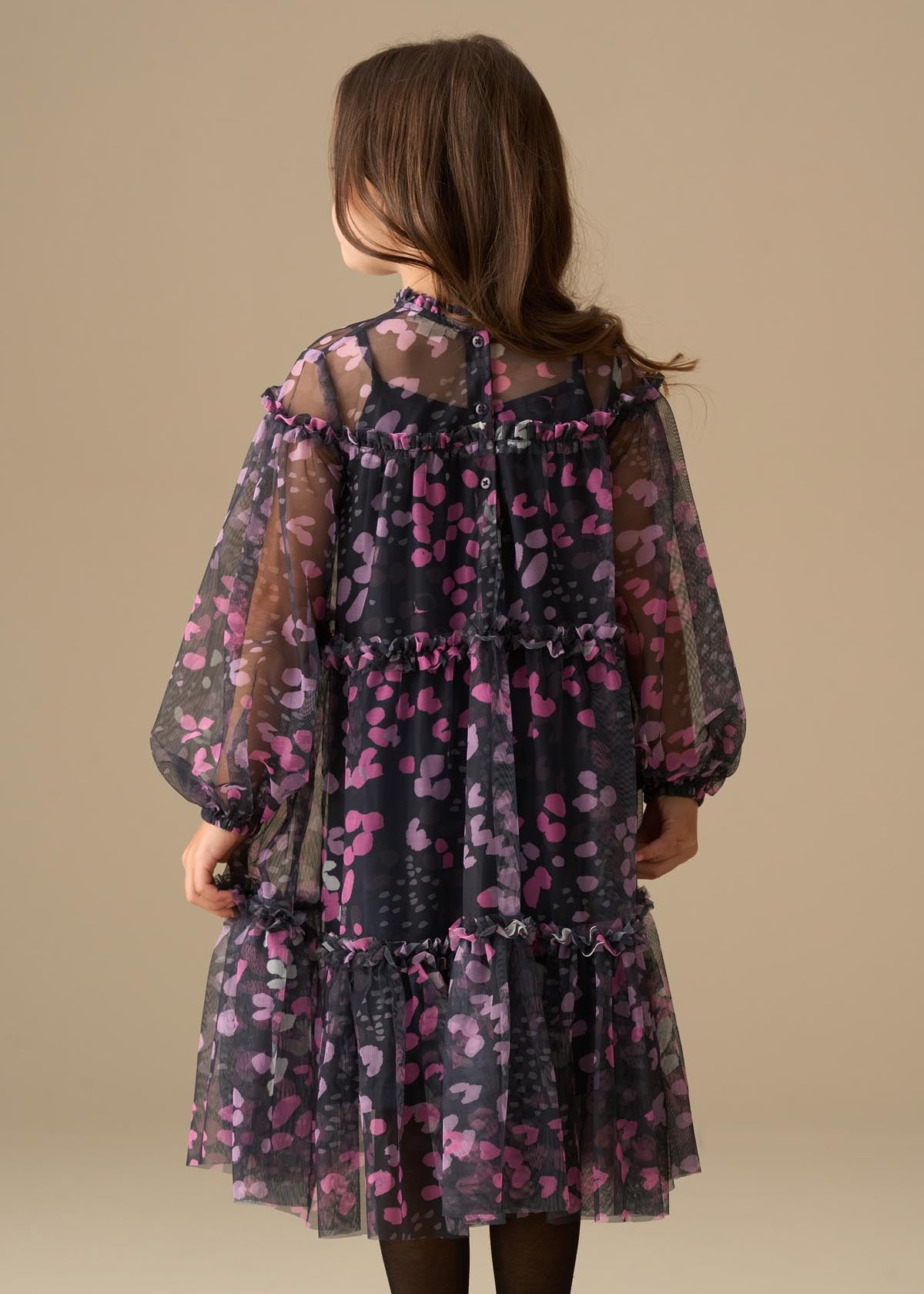 Cara Printed Mesh Dress
