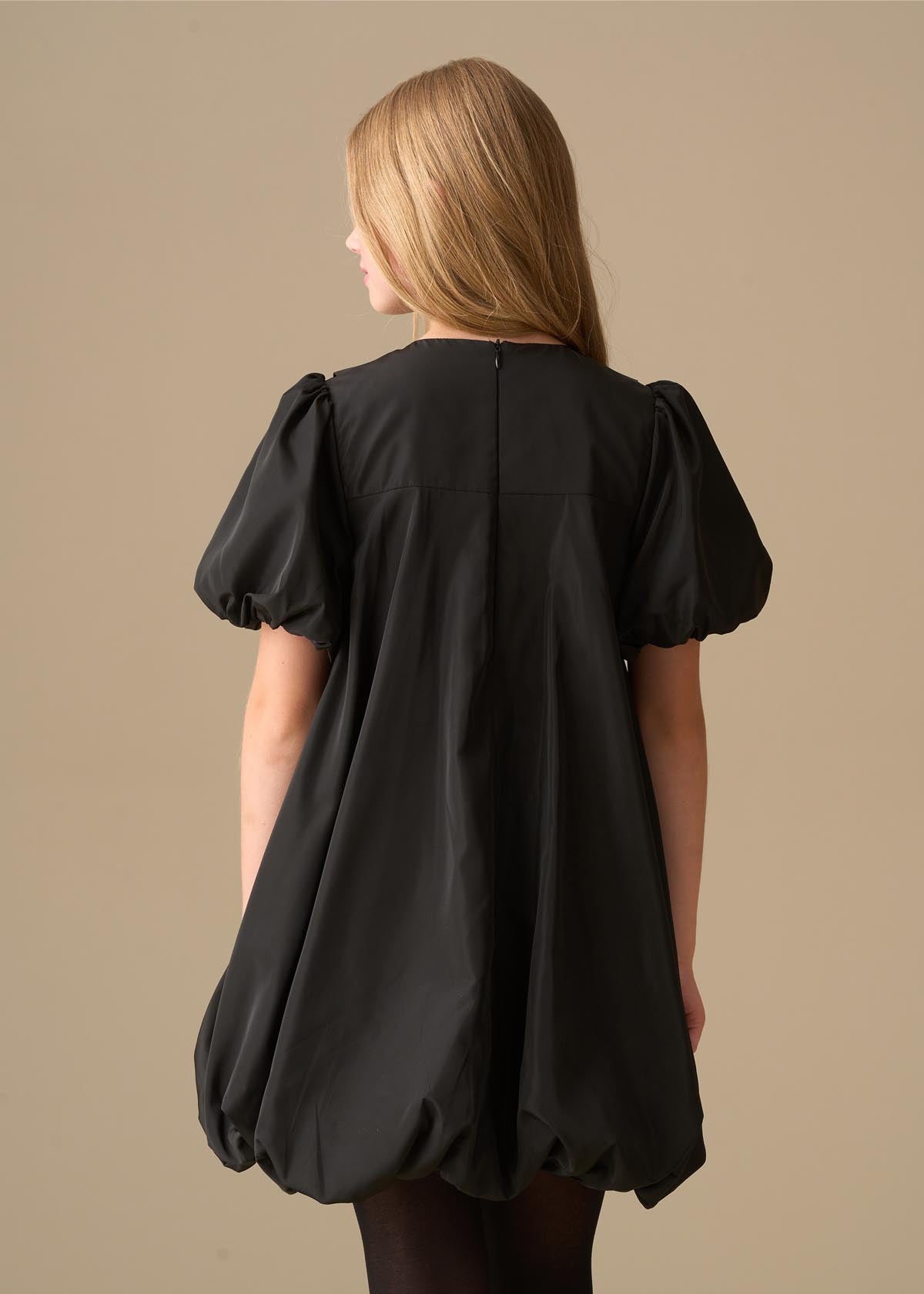 Nadia Puffball Bow Collar Dress