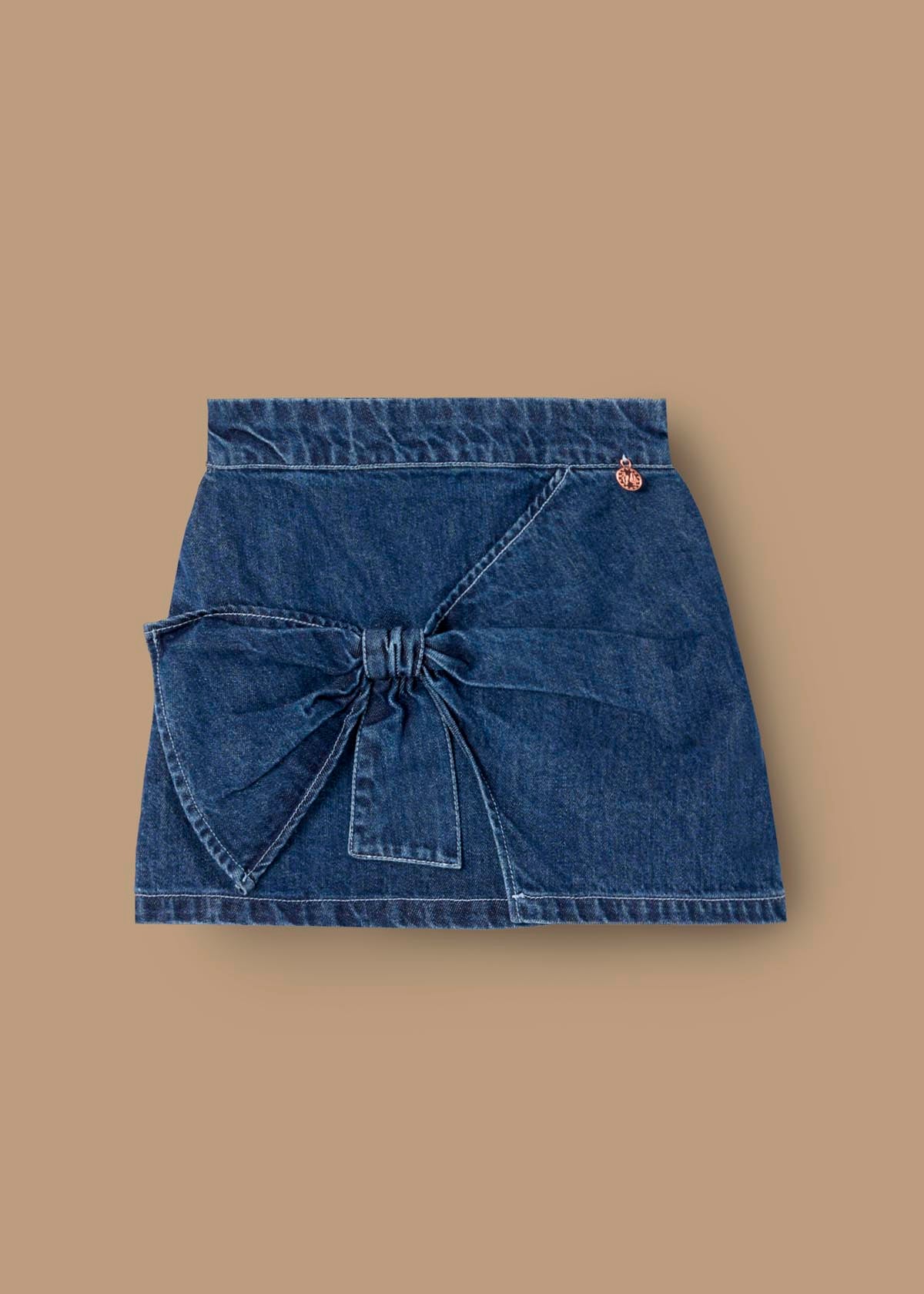 Girls Solid Blue Skirt
