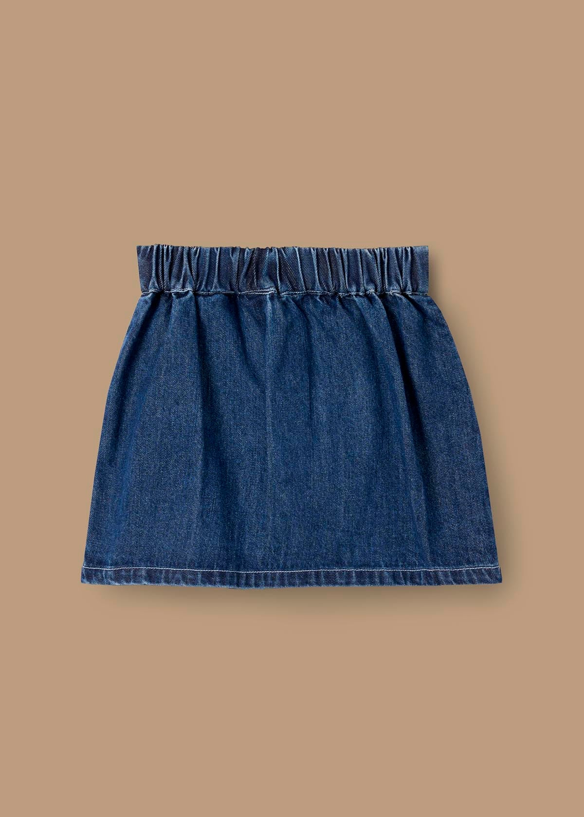 Girls Solid Blue Skirt