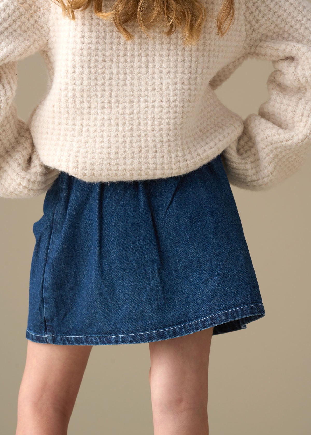 Casey Denim Bow Aline Skirt