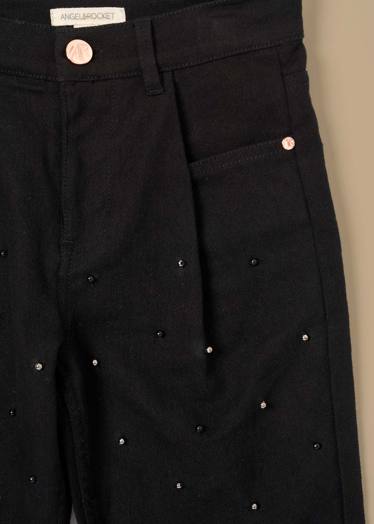 Aylie Beaded Barrel Leg Jean